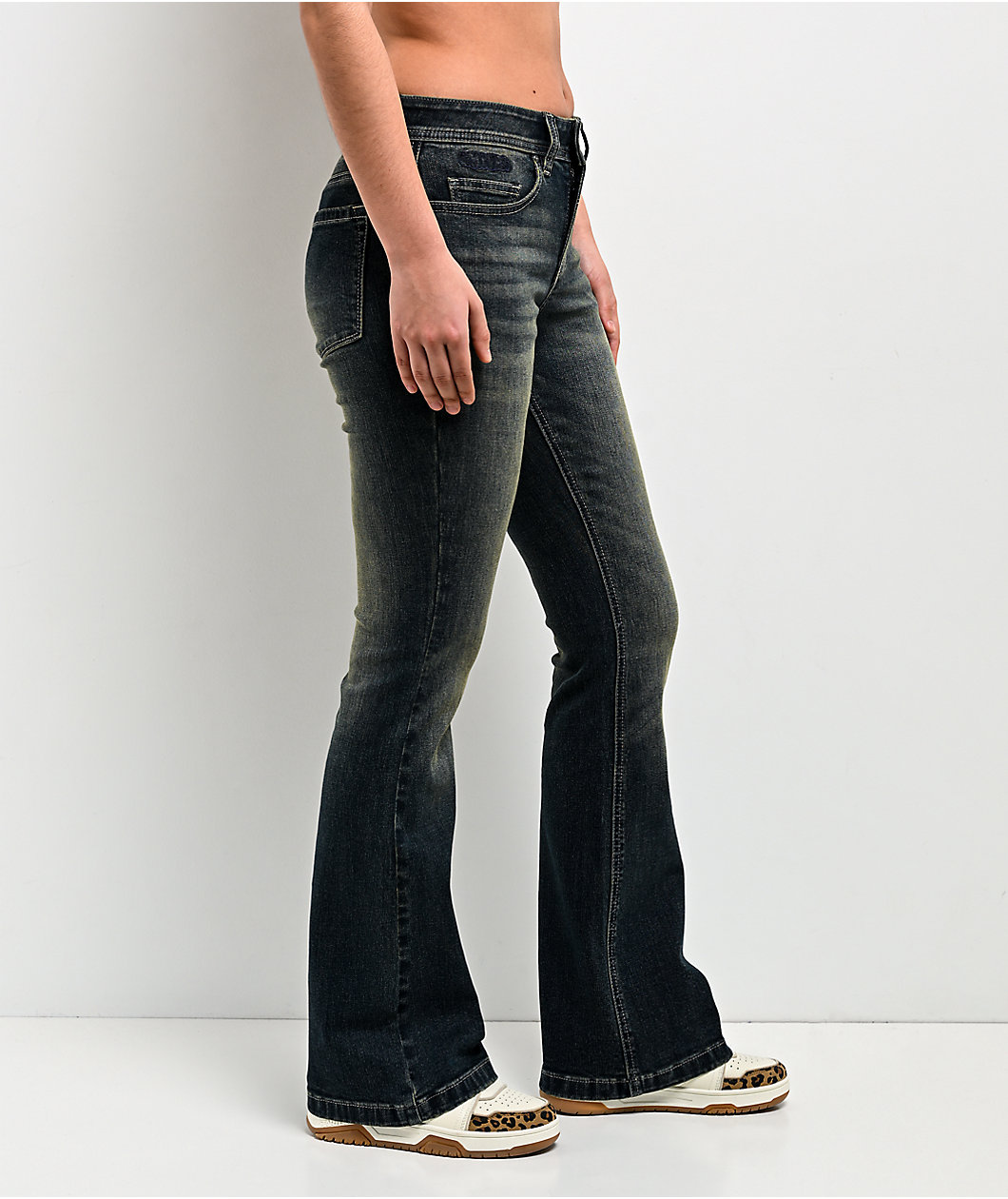 Empyre Parker Ramp Blue Wash Bootcut Jeans
