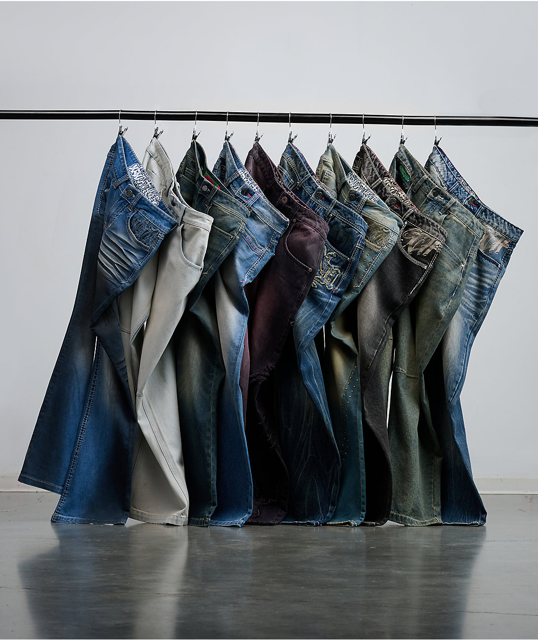 Empyre Parker Ramp Blue Wash Bootcut Jeans