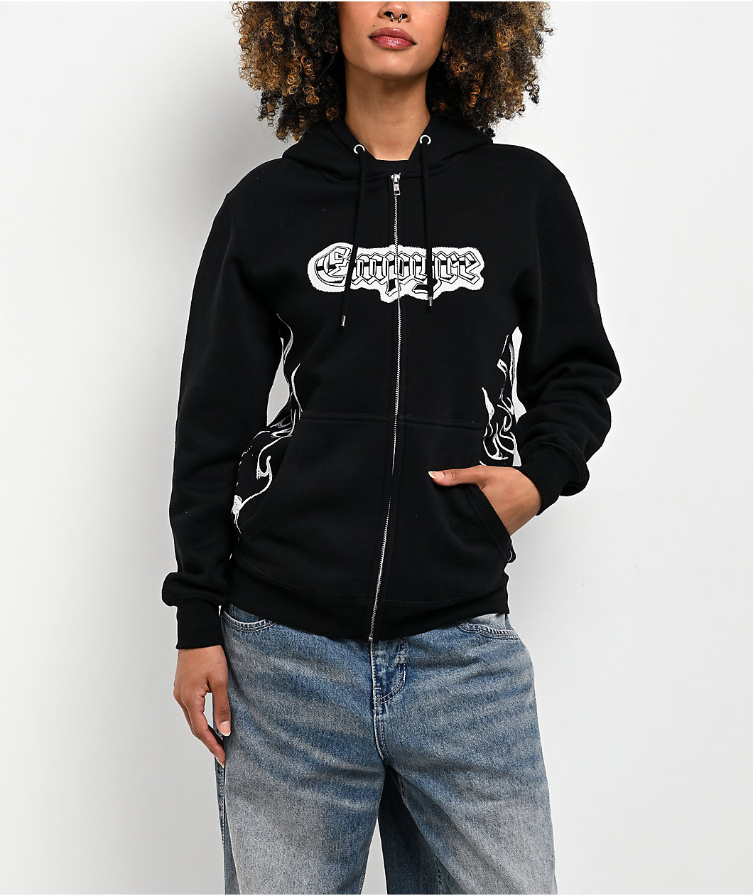 Empyre Pencil Flash Black Zip Hoodie