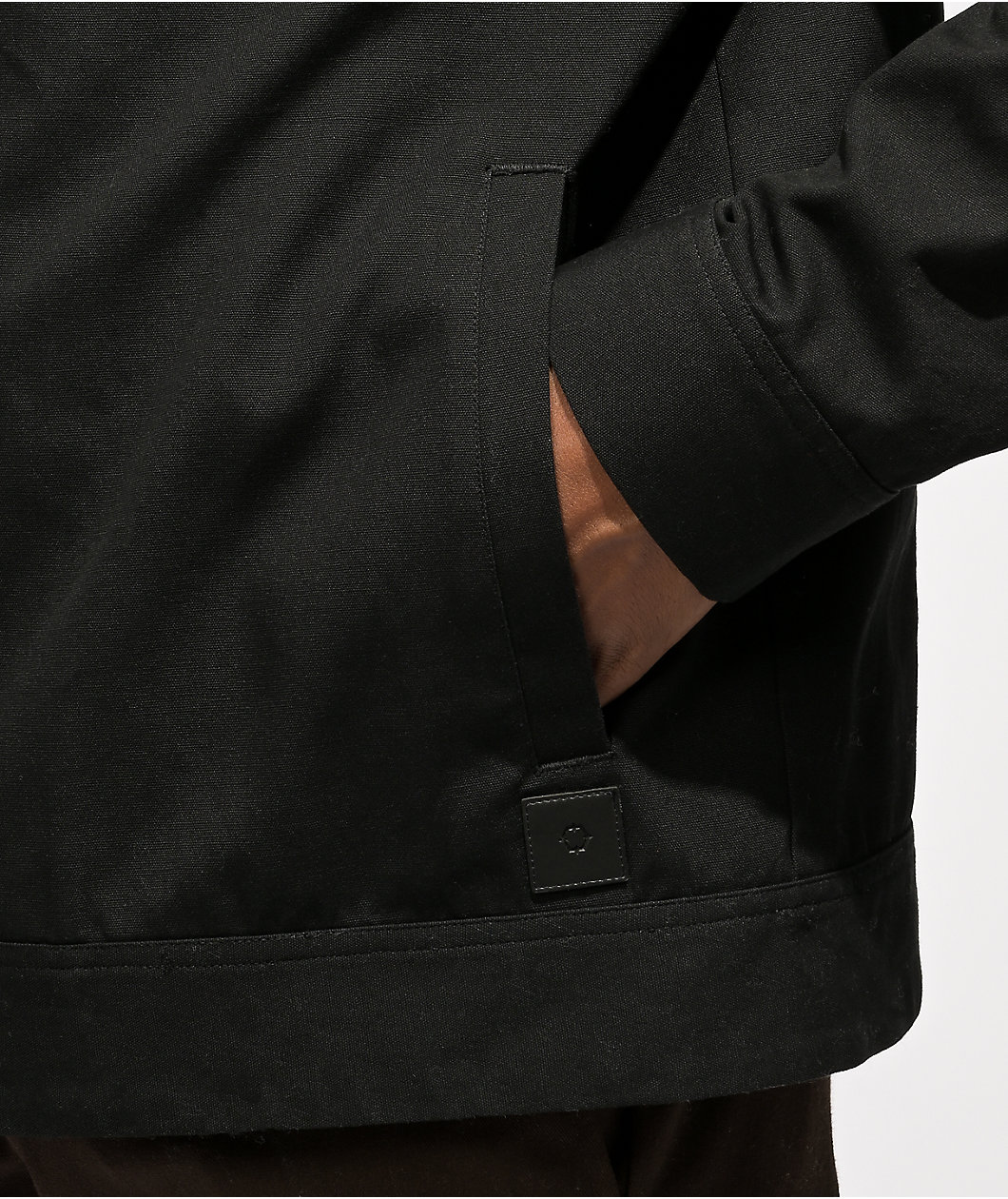 Empyre Pledge Black Hooded Denim Jacket