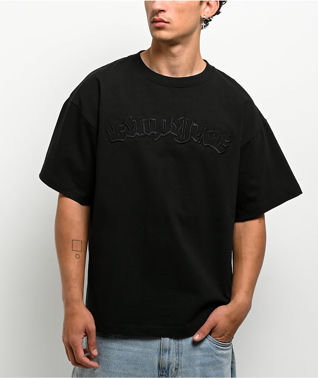 Empyre Punk Black Boxy T-Shirt