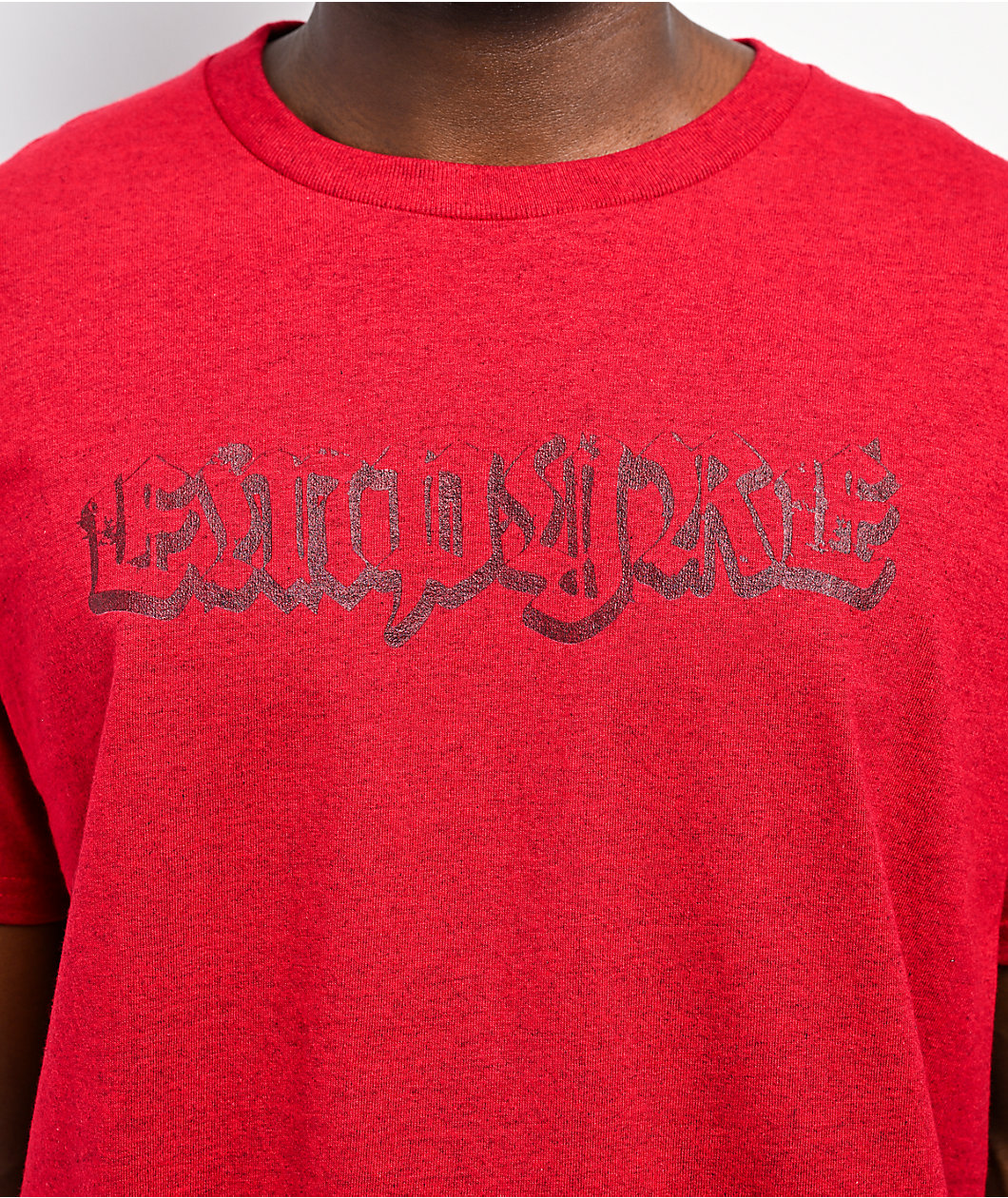 Empyre Punk Plaid Red Wash T-Shirt