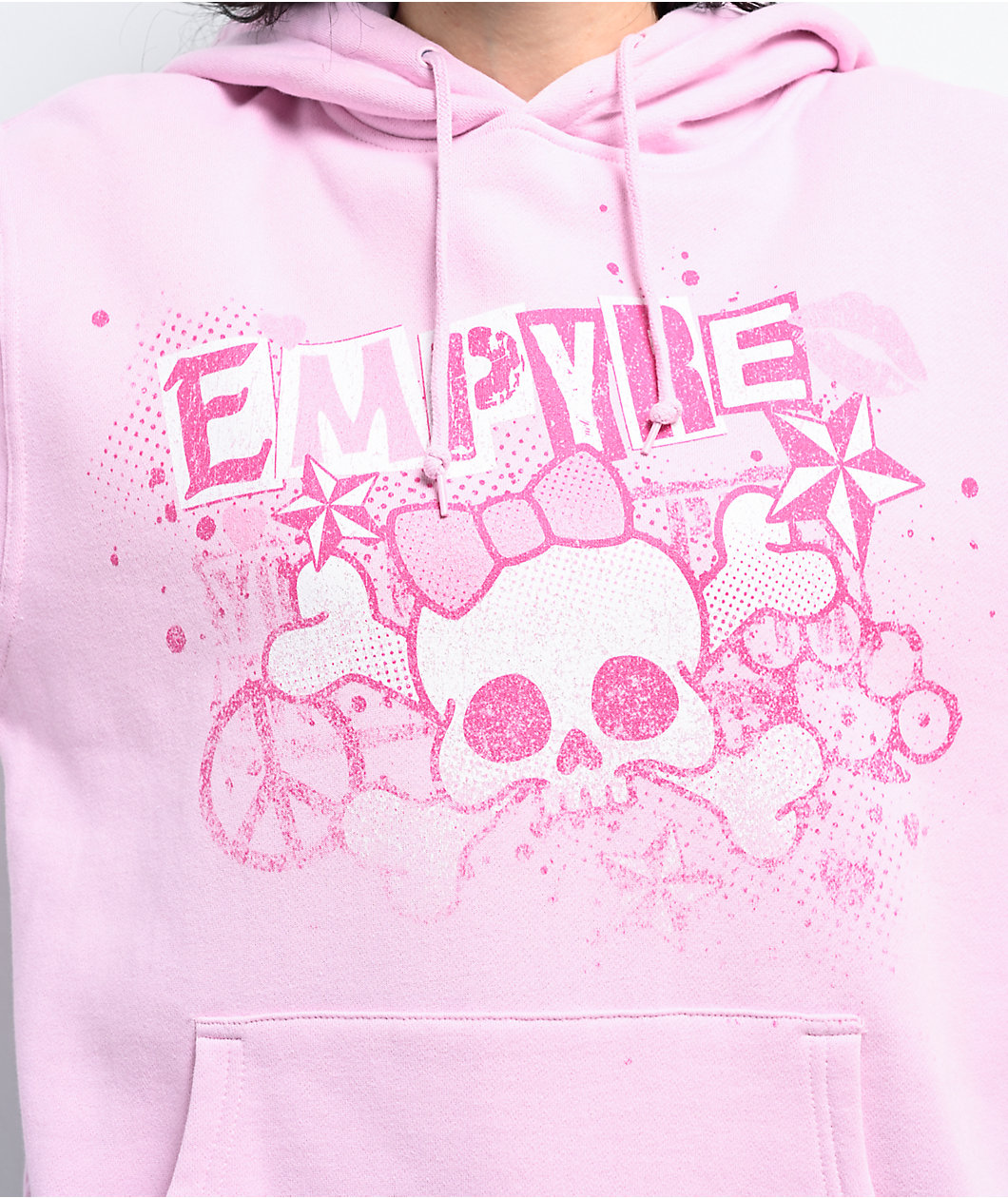 Empyre Punks Not Dead Pink Hoodie