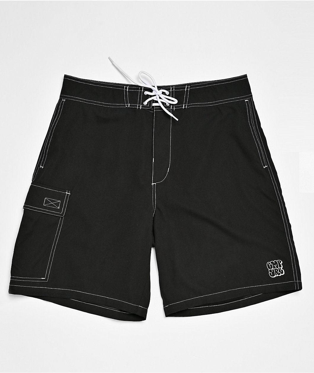 Empyre Rail Black Cargo Board Shorts