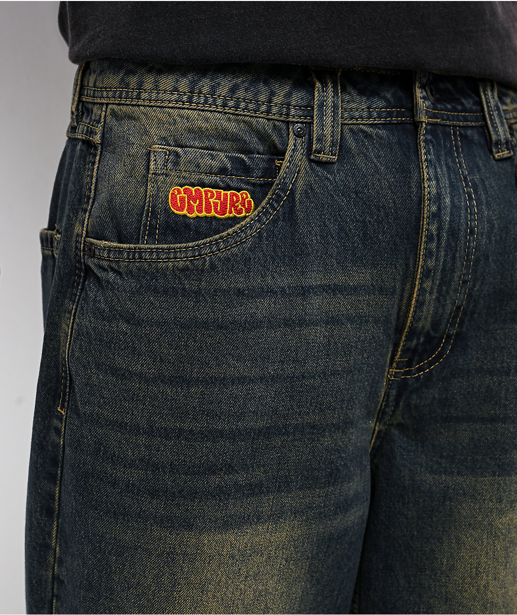 Empyre Ramp Blue Dirty Wash Loose Fit Jeans