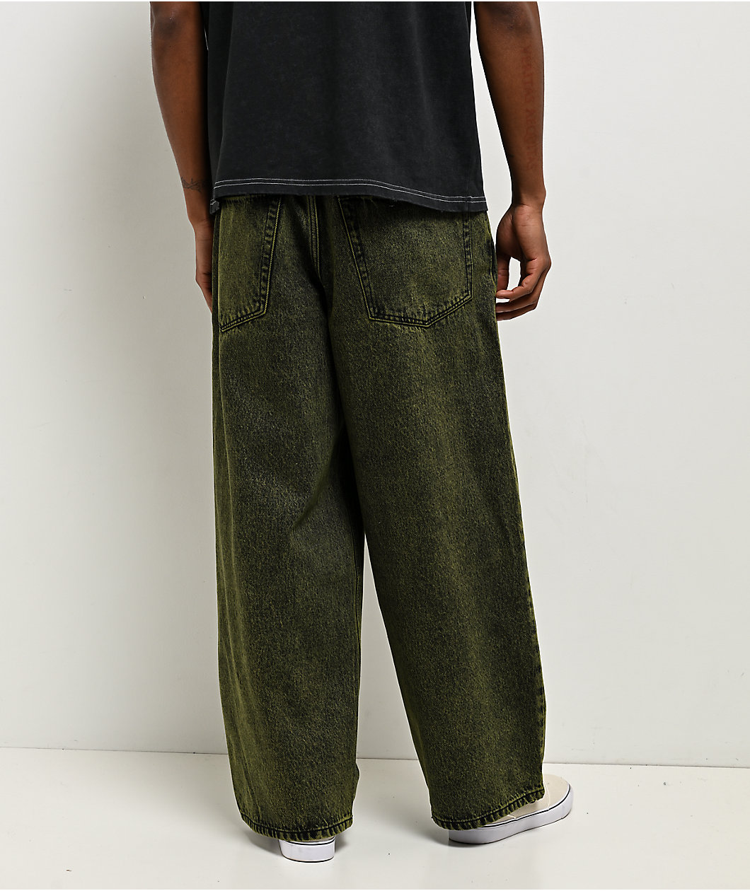 Empyre Ramp Green Wash Ultra Wide Skate Jeans