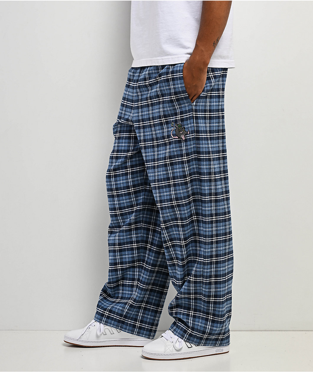 Empyre Rats Blue Plaid Lounge Pants