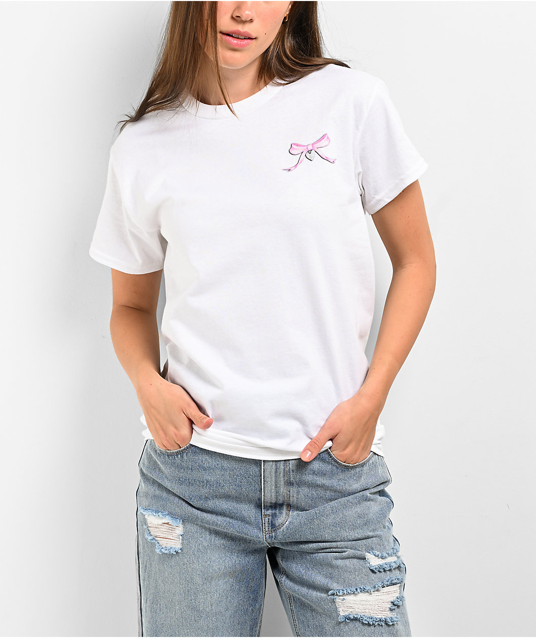 Empyre Ribbons n Bows White T- Shirt