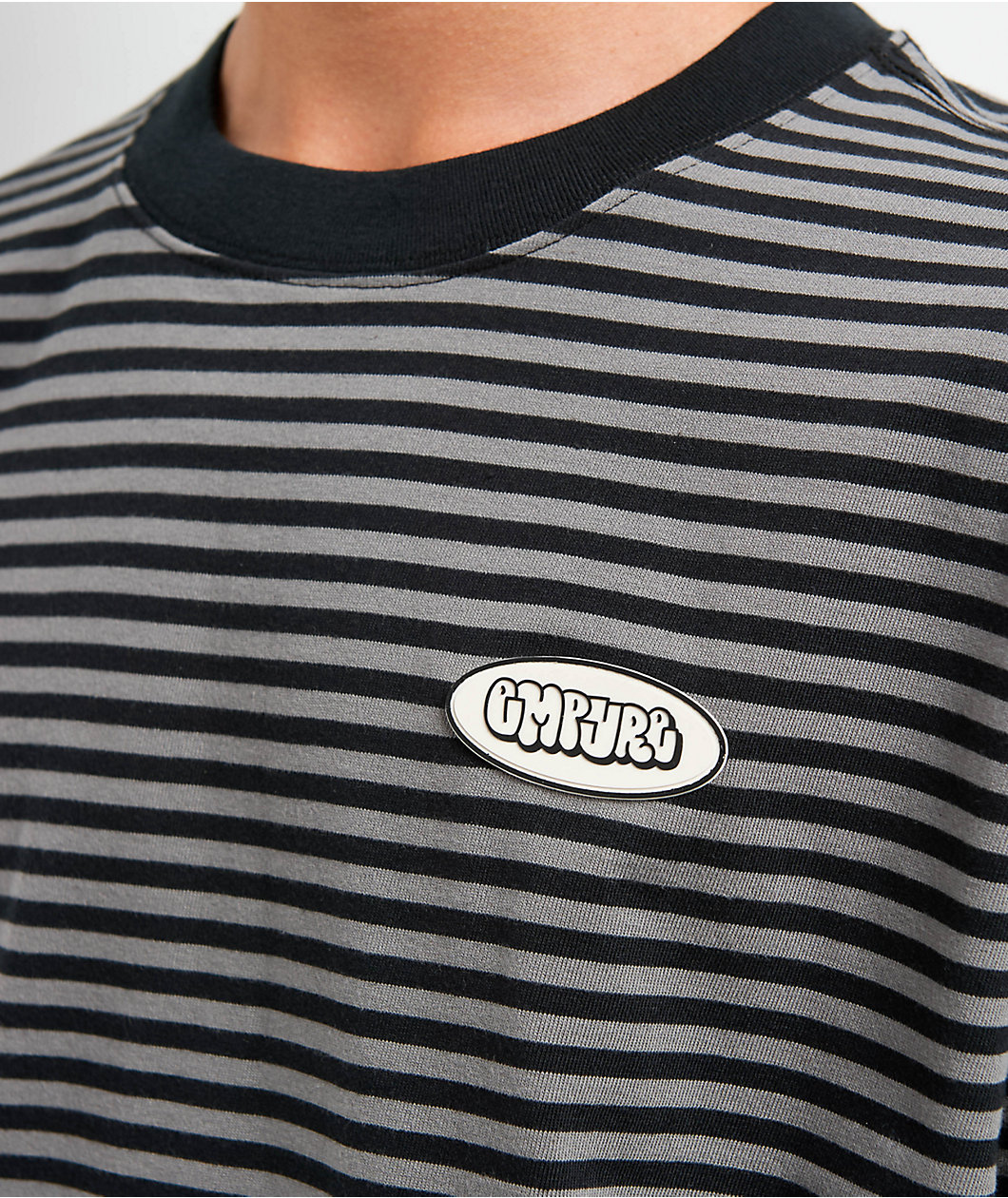 Empyre Rickie Stripe Grey Knit T-Shirt