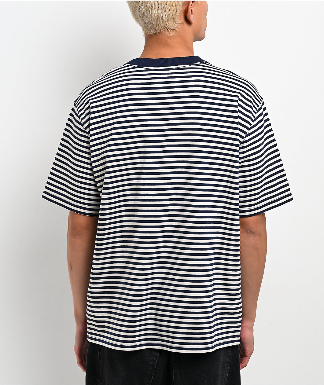 Empyre Rickie Stripe Navy & White T-Shirt