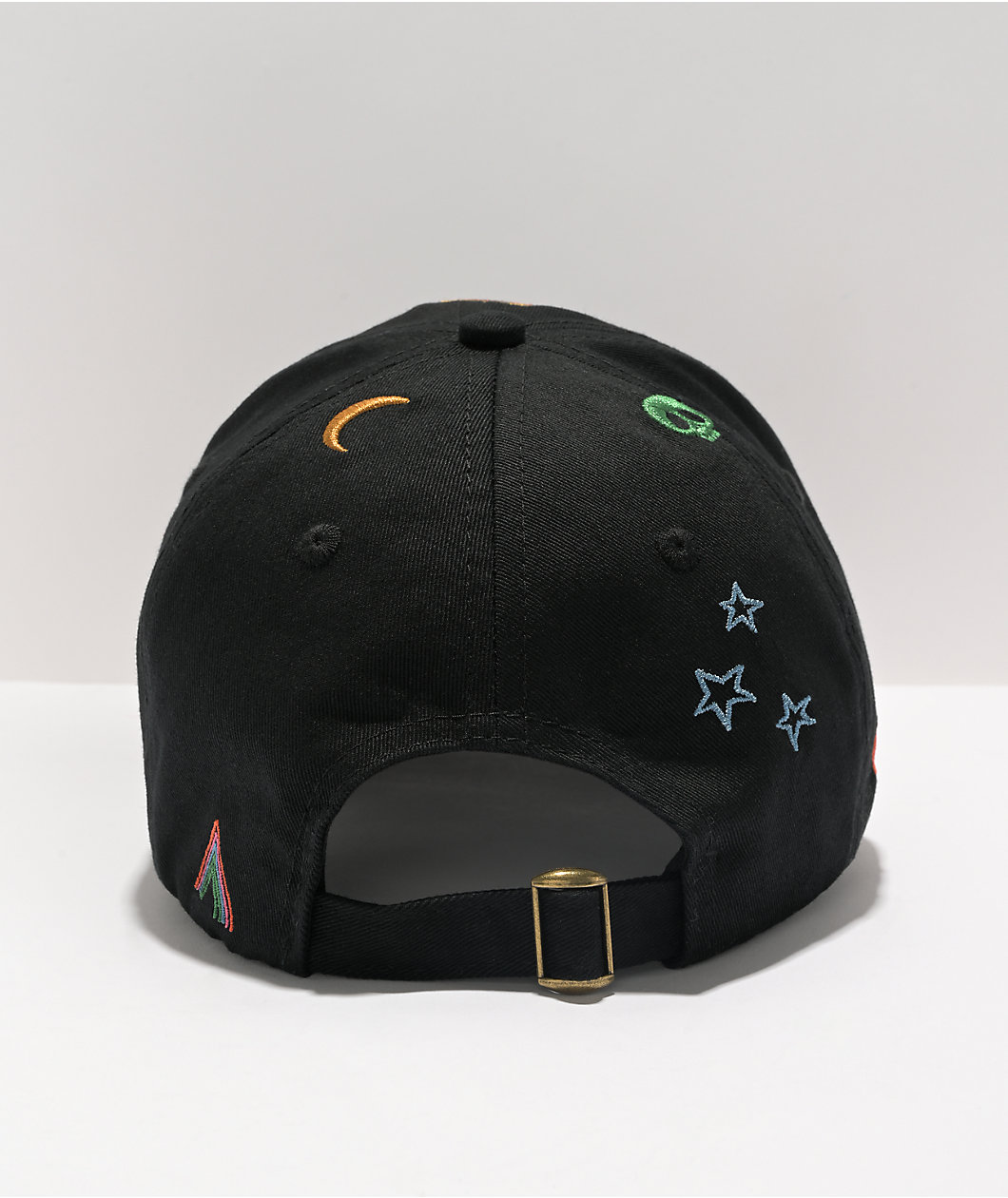 Empyre Roots Embroidered Black Strapback Hat