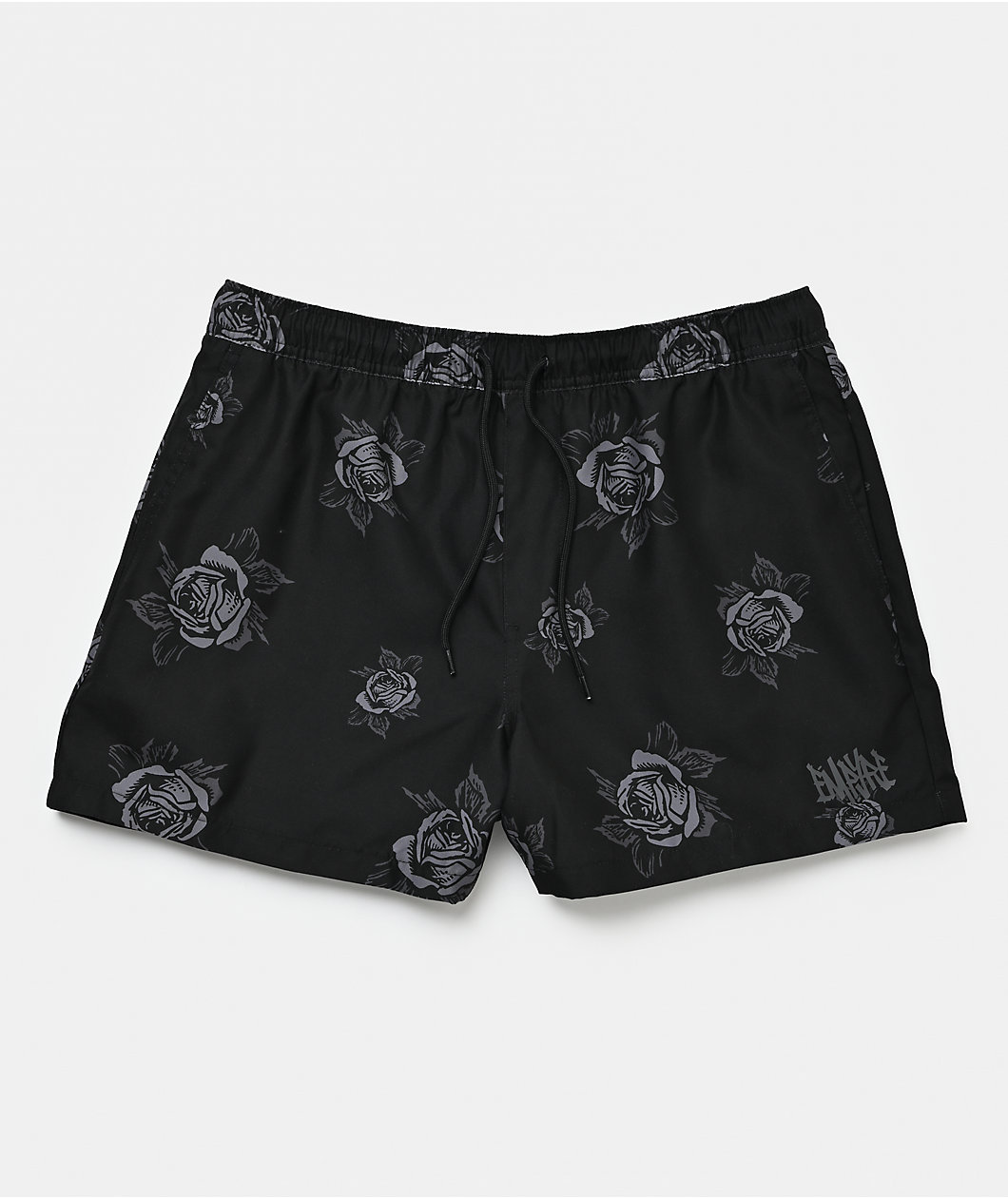 Empyre Rose Black Board Shorts