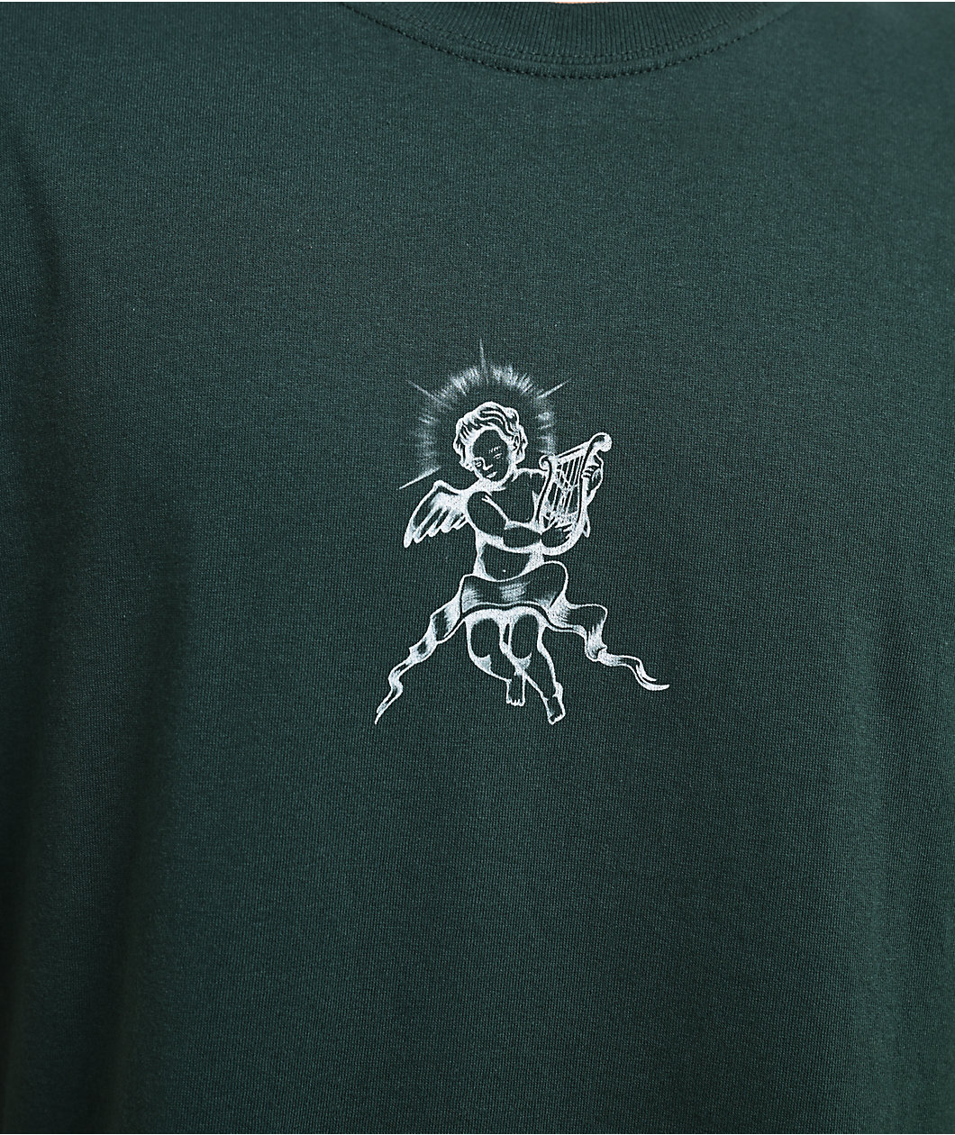 Empyre Rose Cherub Dark Green T-Shirt