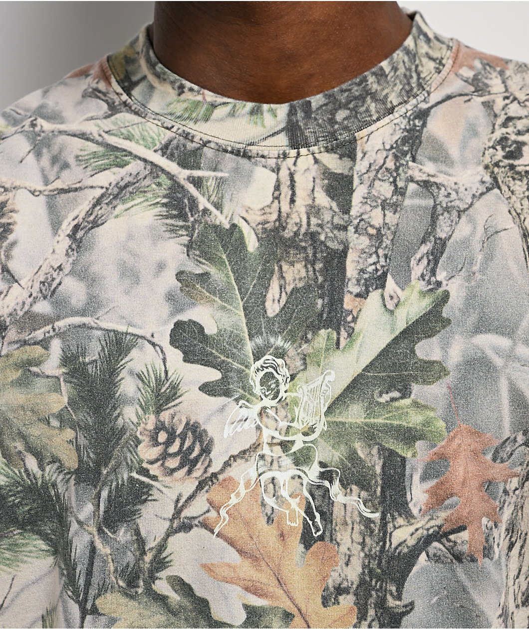 Empyre Rose Cherub Vintage Wood Camo T-Shirt