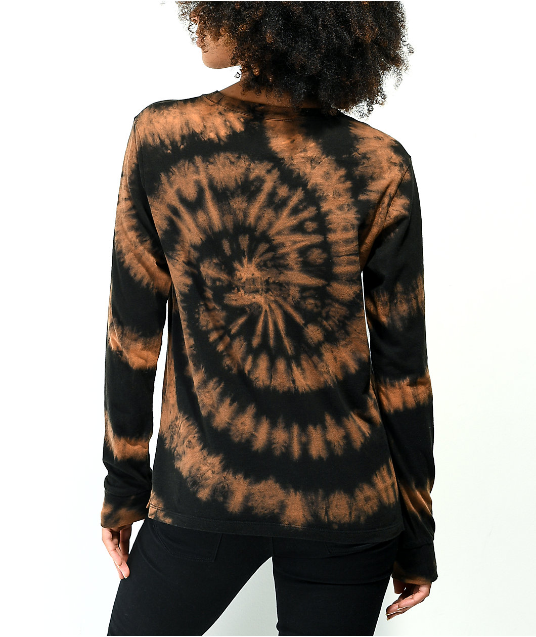 Empyre Rubino Damage Done Black Tie Dye Long Sleeve T-Shirt