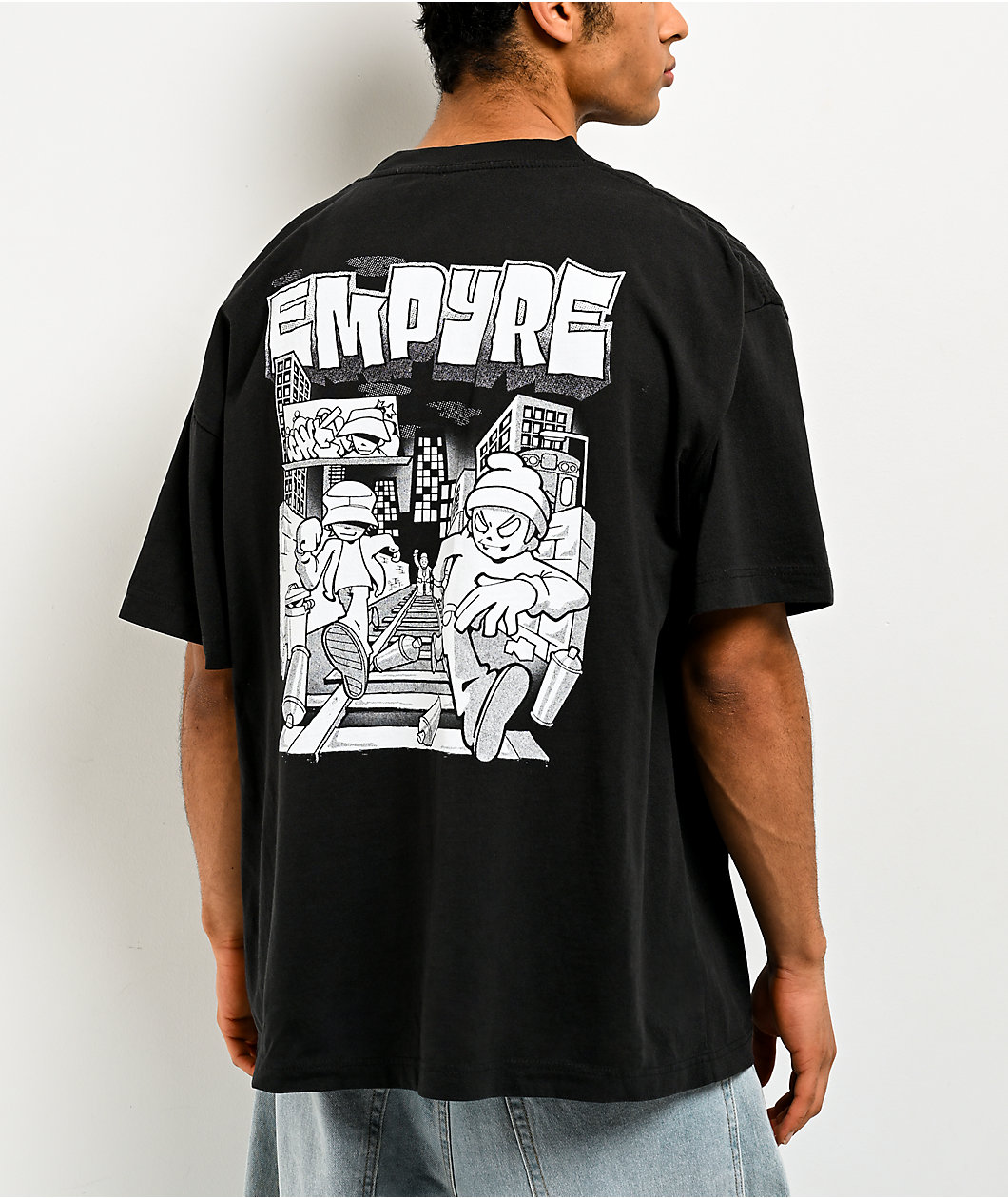 Empyre Runners Black Wash T-Shirt