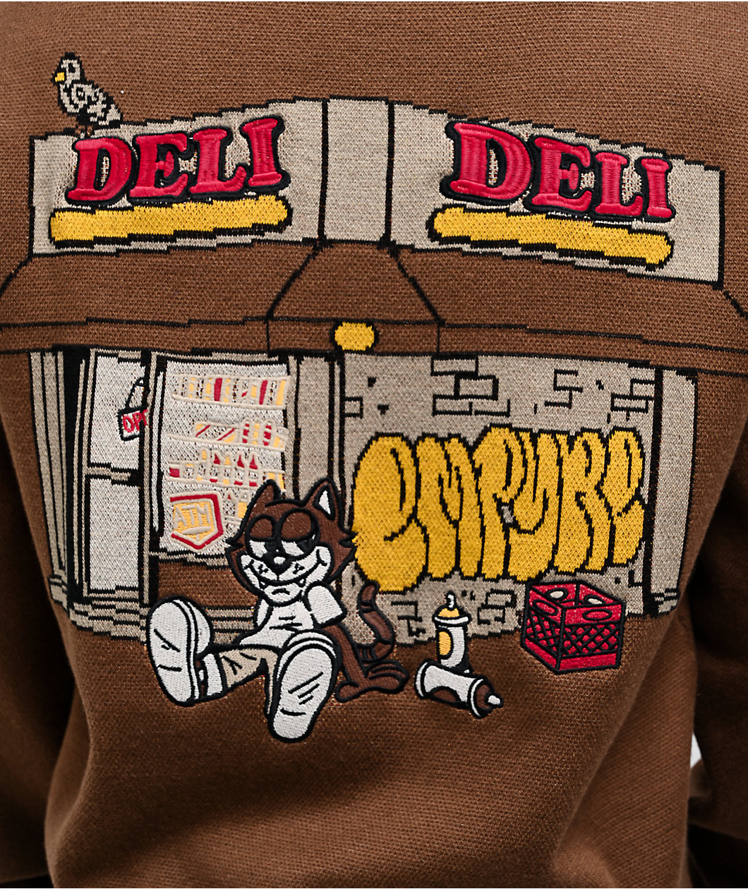 Empyre Sando Brown Crop Sweater