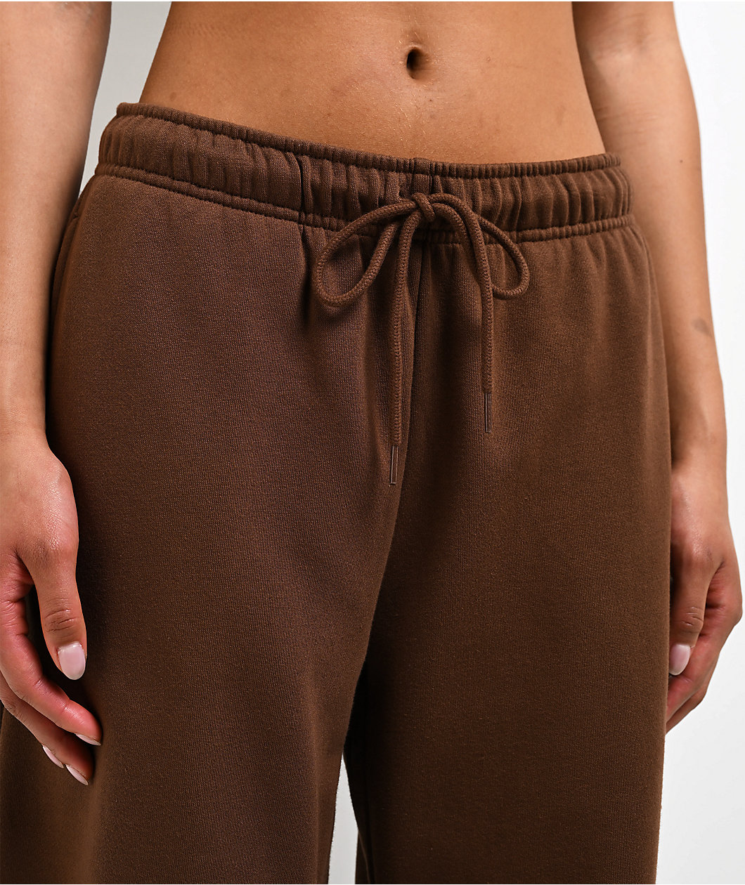 Empyre Scene Brown Wide Leg Sweatpants
