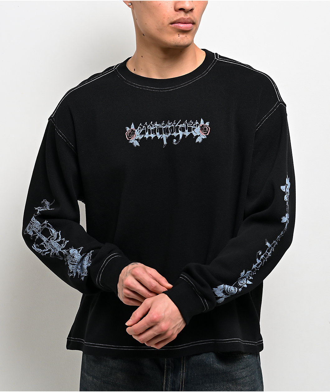 Empyre Scorpio Season Black Thermal Long Sleeve T-Shirt