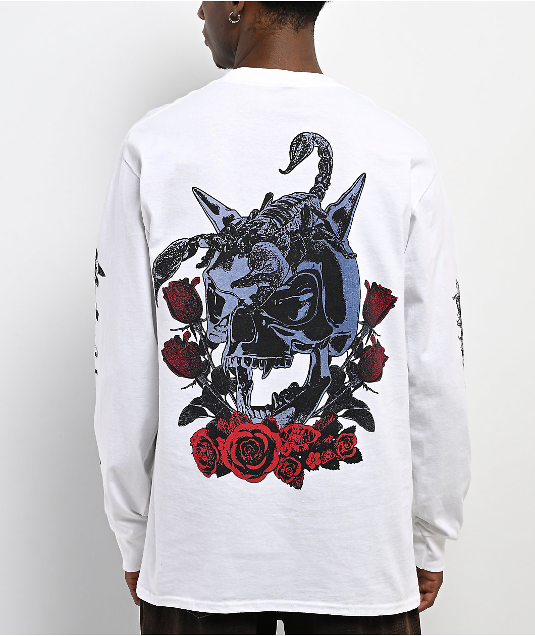 Empyre Scorpio Season White Long Sleeve T-Shirt