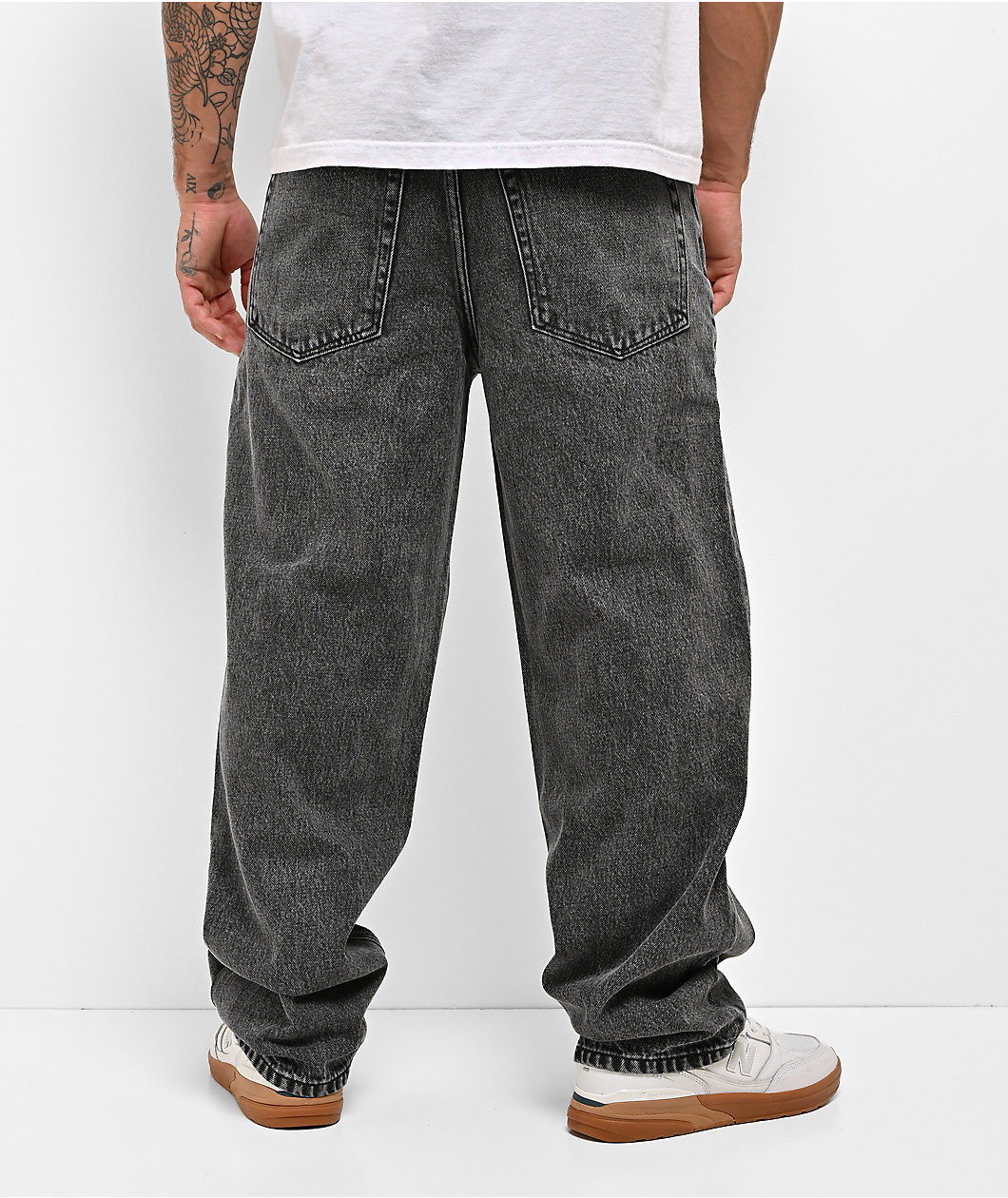 Empyre Scramble Black Wash Loose Fit Skate Jeans