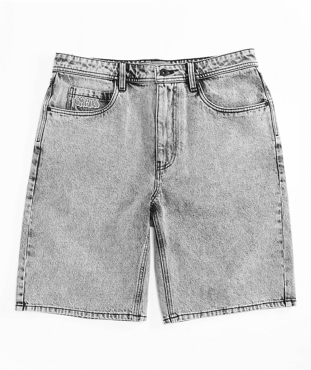 Empyre Scramble Grey Denim Skate Shorts