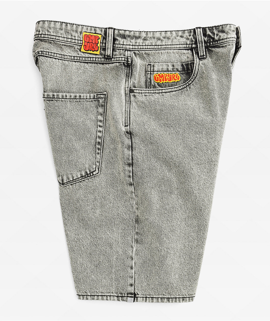 Empyre Scramble Grey Denim Skate Shorts