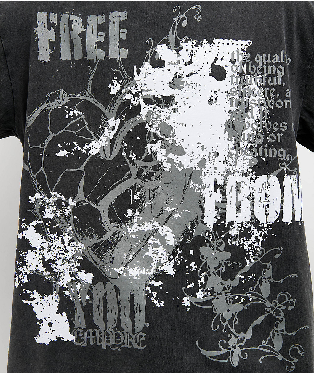 Empyre Scratch Vintage Black Long Sleeve T-Shirt
