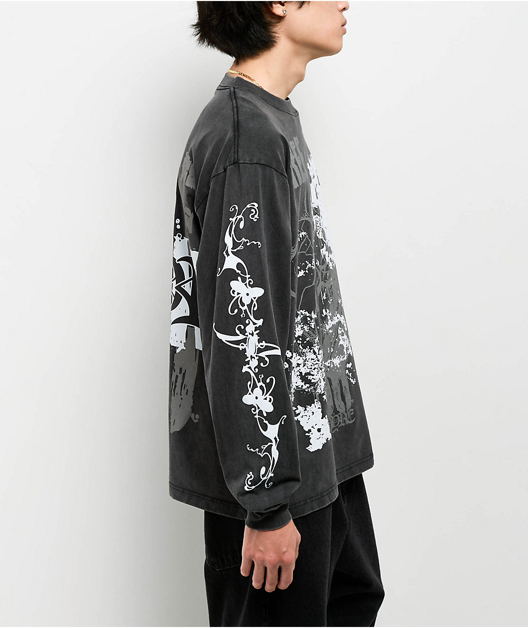Empyre Scratch Vintage Black Long Sleeve T-Shirt
