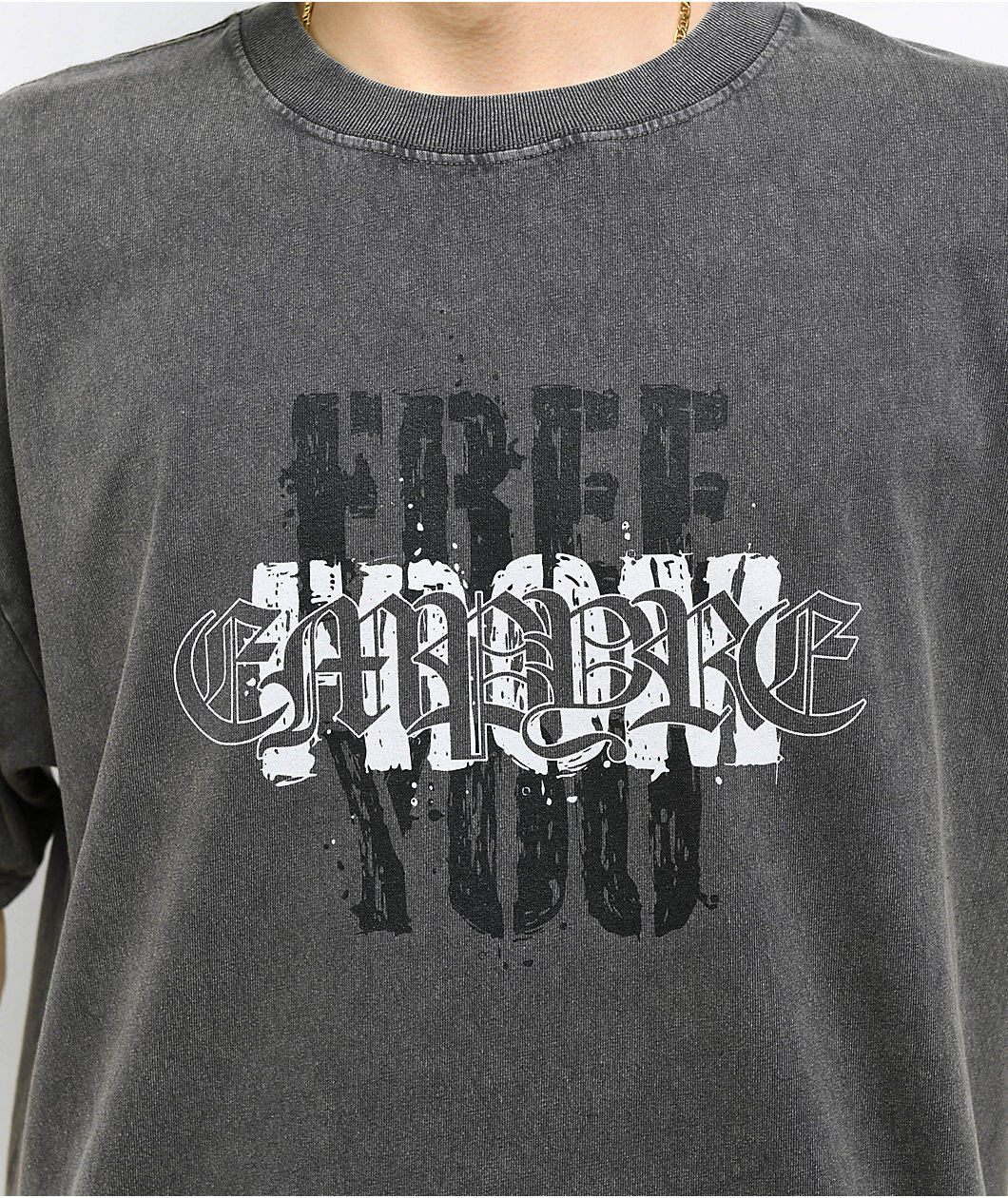 Empyre Scratch Vintage Grey Wash T-Shirt