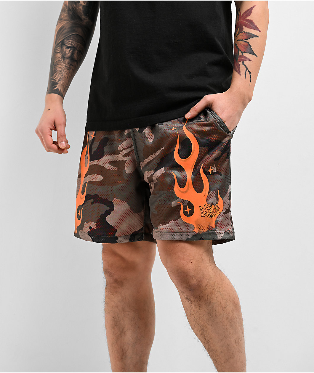 Empyre Seen It All Camo Mesh Shorts