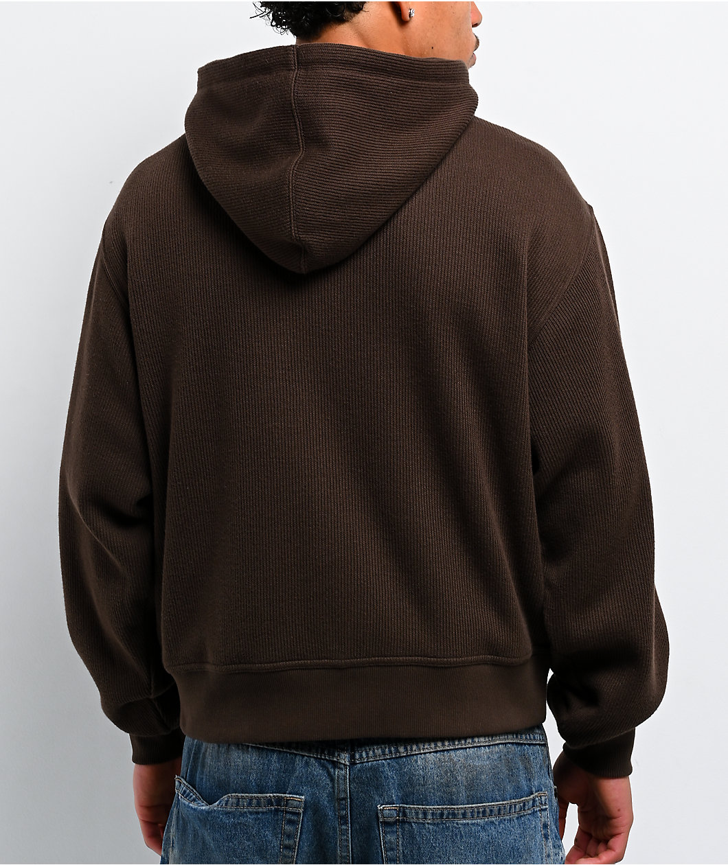 Empyre Shin Splints Brown Zip Hooded Sweater