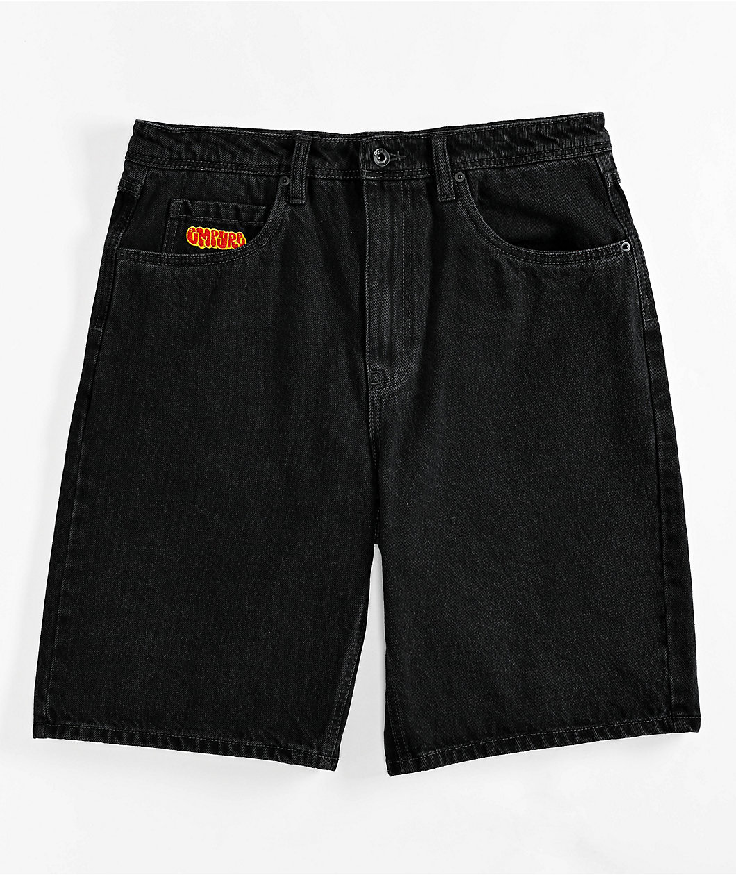 Empyre Shmutz Black Denim Skate Shorts