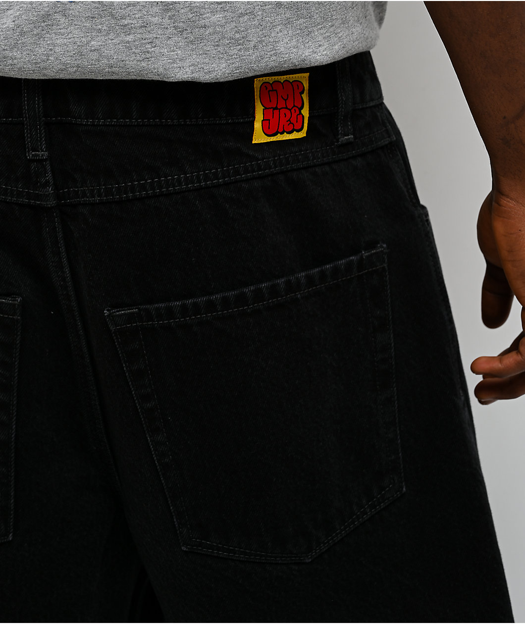 Empyre Shmutz Black Wash Loose Fit Skate Shorts