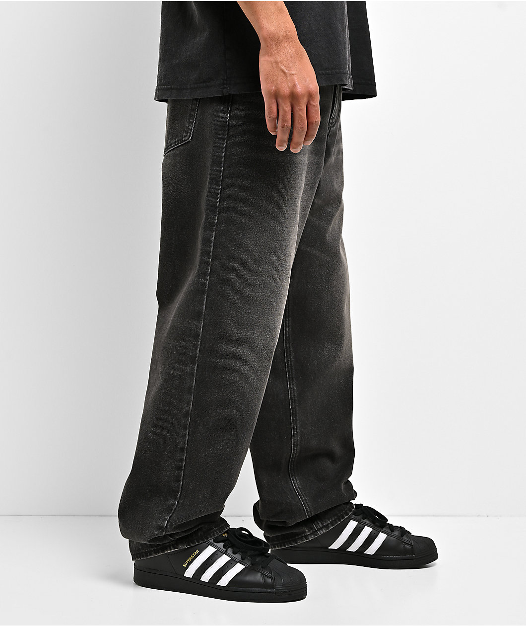 Empyre Sk8 Shadow Black Wash Loose Fit Skate Jeans