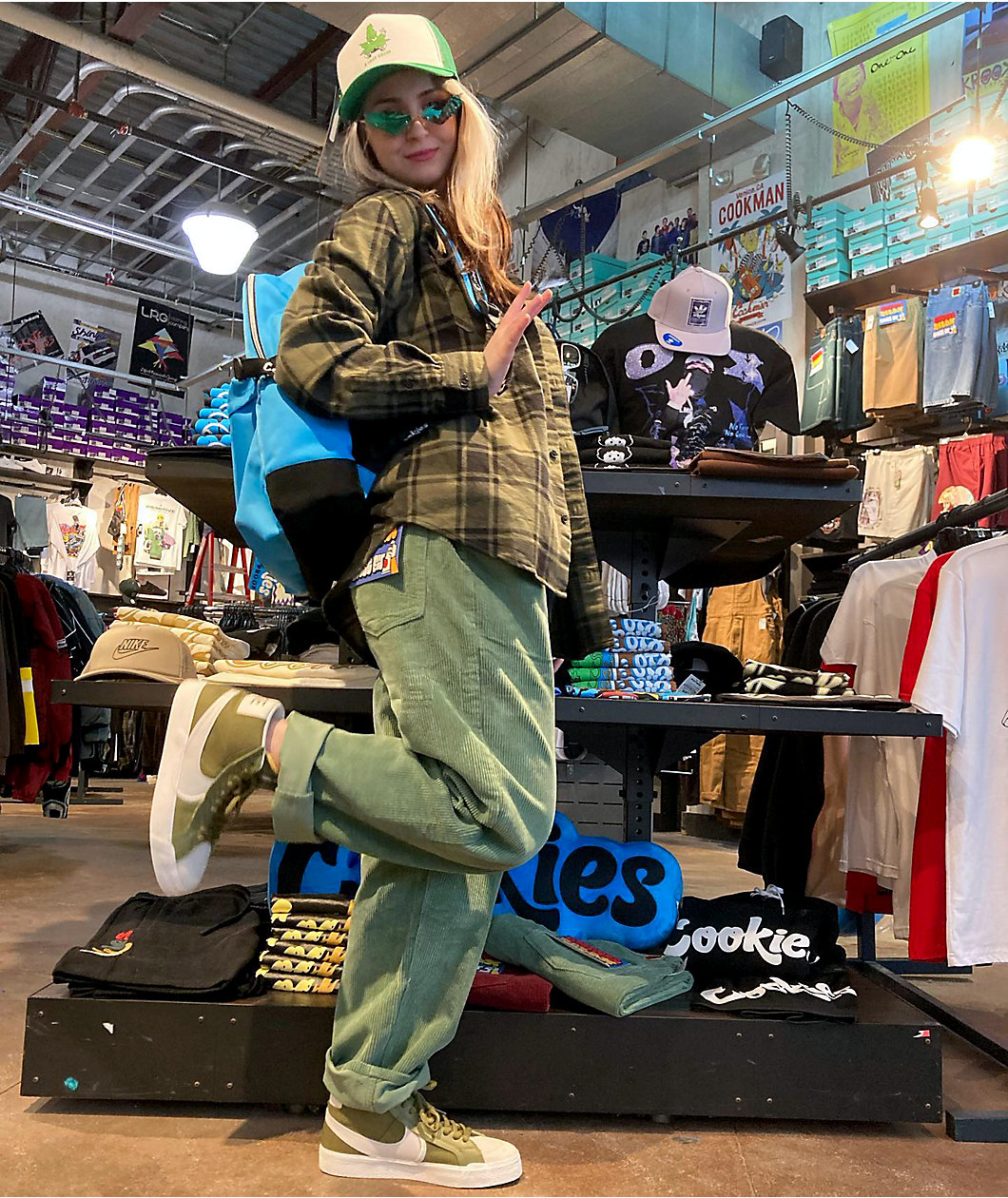 Empyre Skate Hedge Green Corduroy Pants