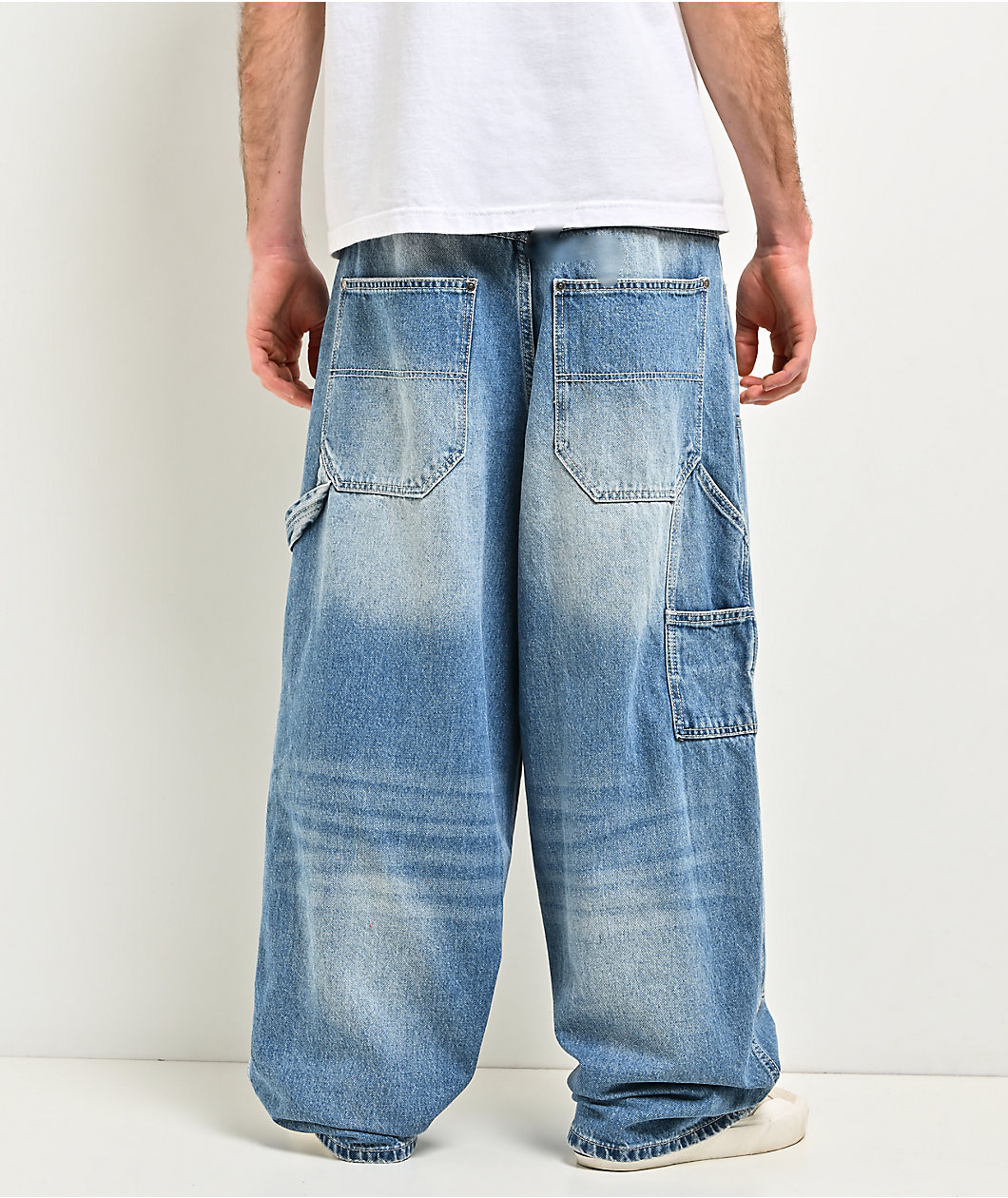 Empyre Skate Work Light Blue Wash Ultra Wide Carpenter Jeans