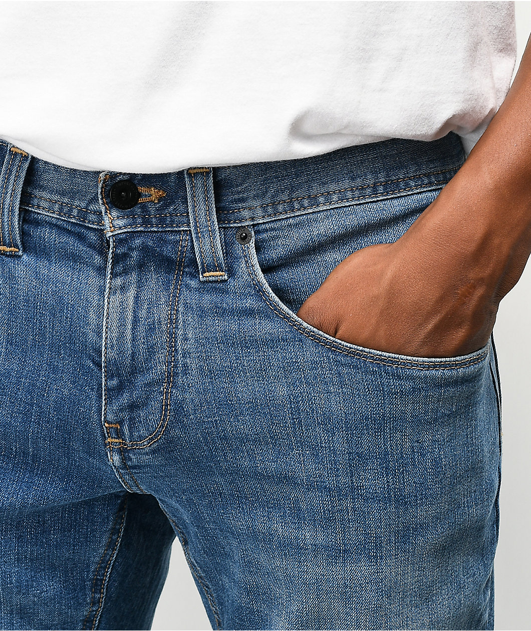 Empyre Skeletor Pally Blue Denim Skinny Jeans