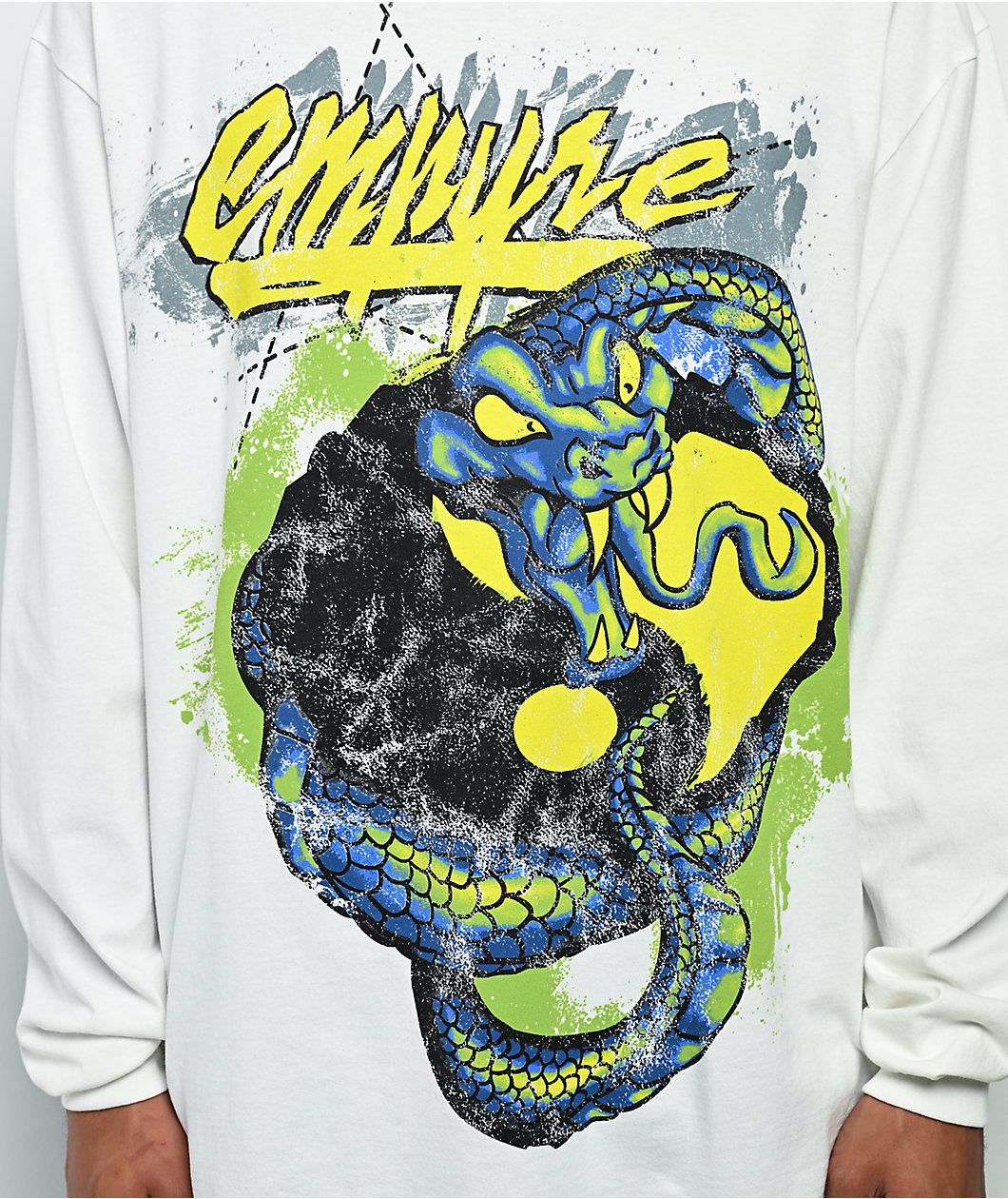 Empyre Skurfed Up White Long Sleeve T-Shirt