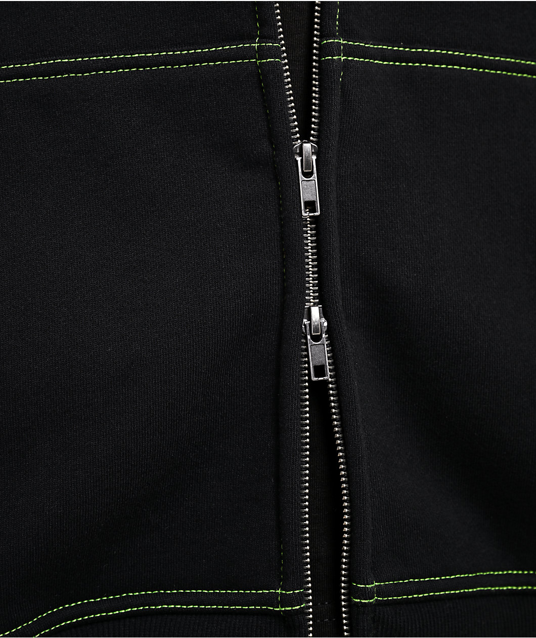 Empyre Slime Black Crop Zip Hoodie
