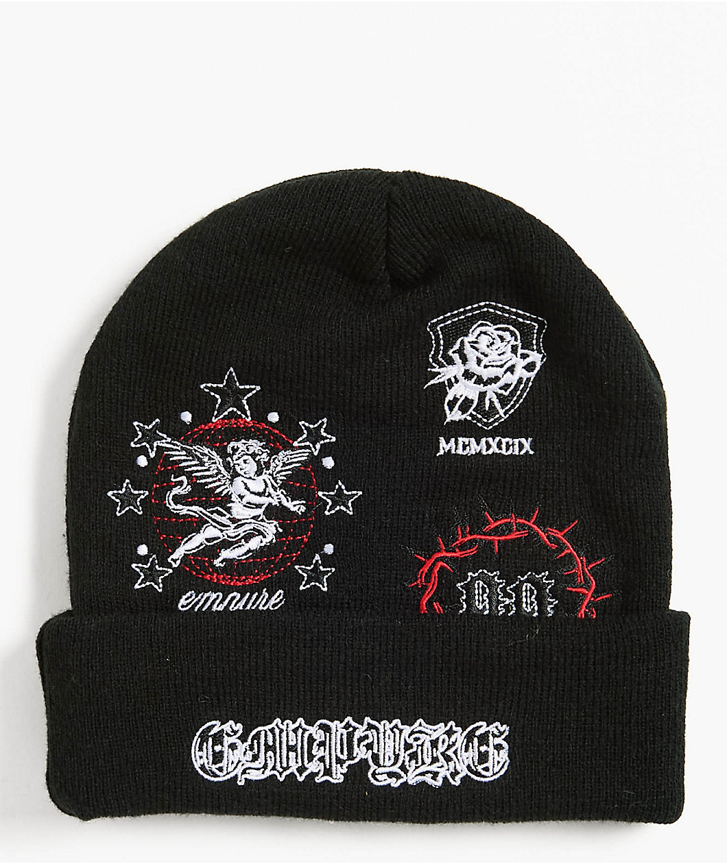 Empyre Spiked Out Black Beanie