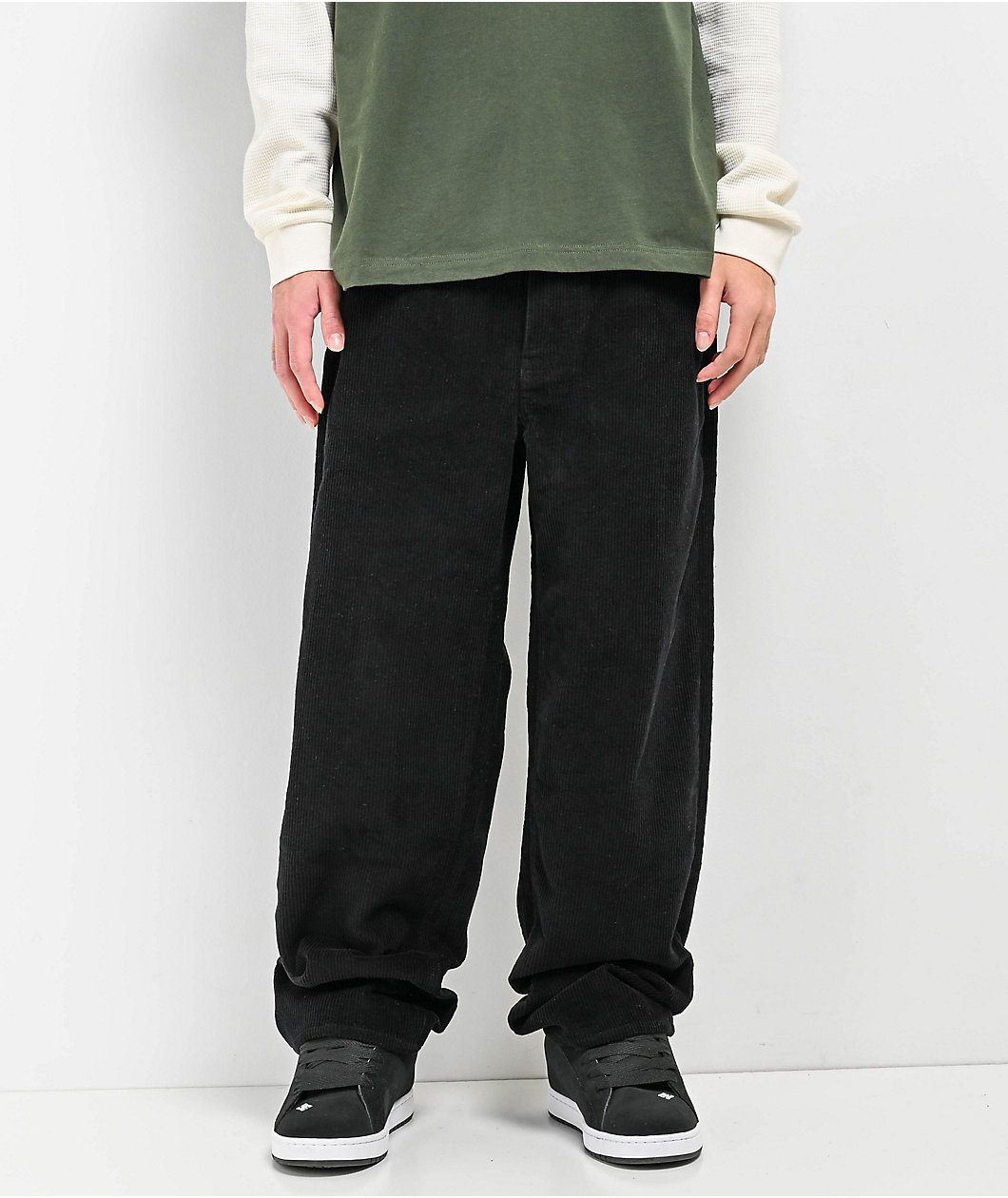 Empyre Spray Can Black Corduroy Skate Pants