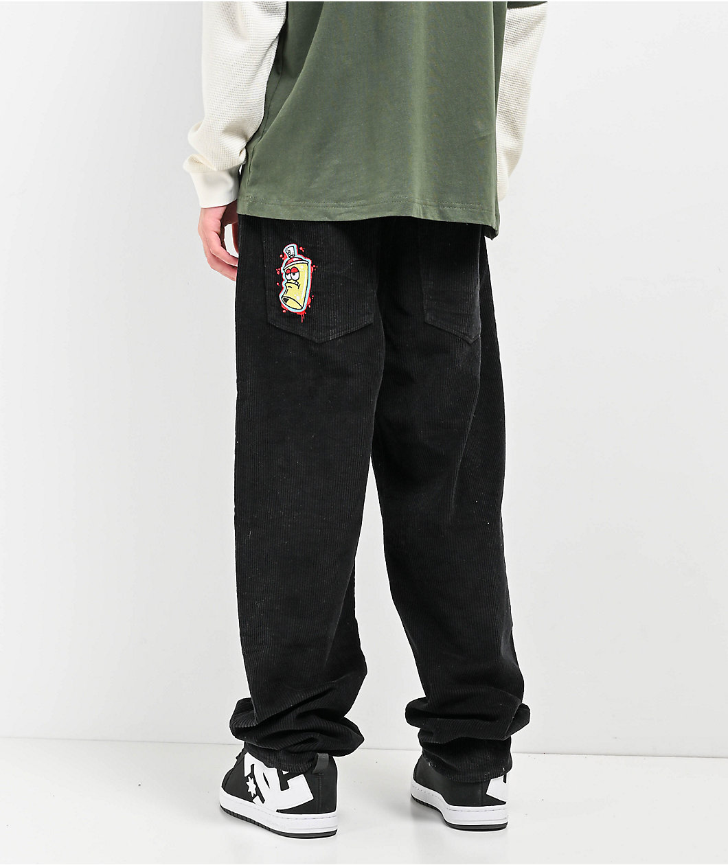 Empyre Spray Can Black Corduroy Skate Pants