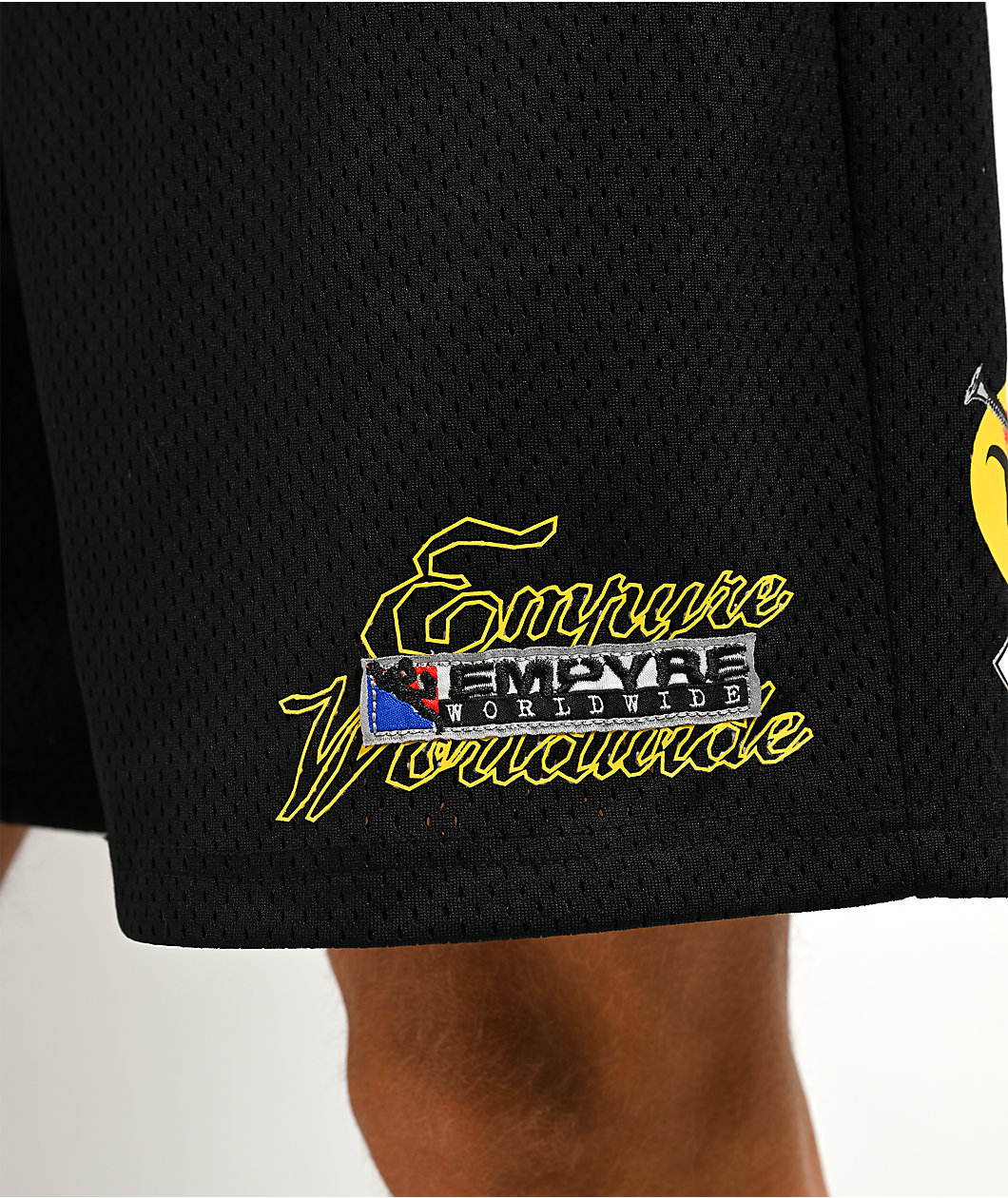 Empyre Star Black Mesh Shorts