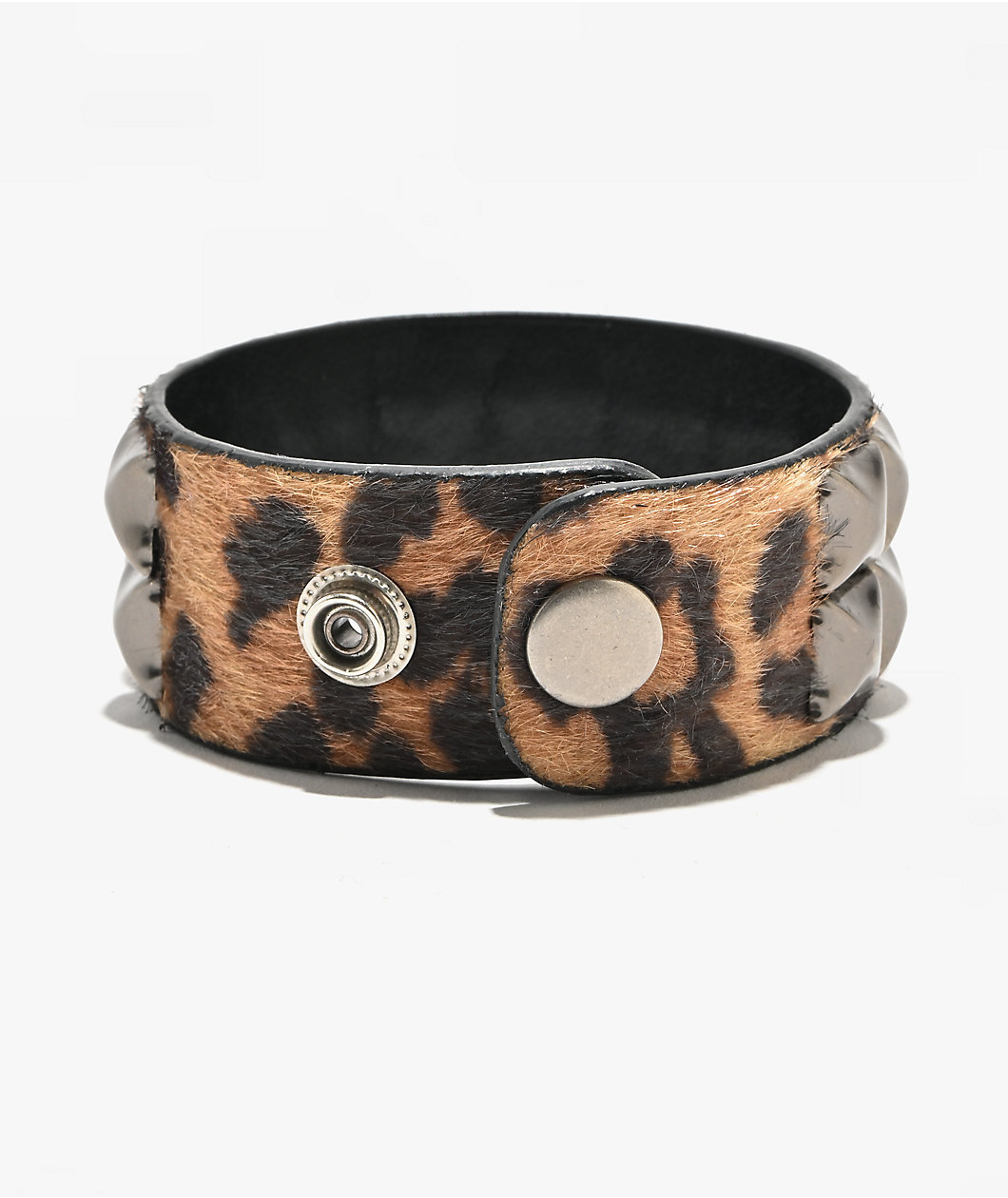 Empyre Stud Leopard Cuff Bracelet
