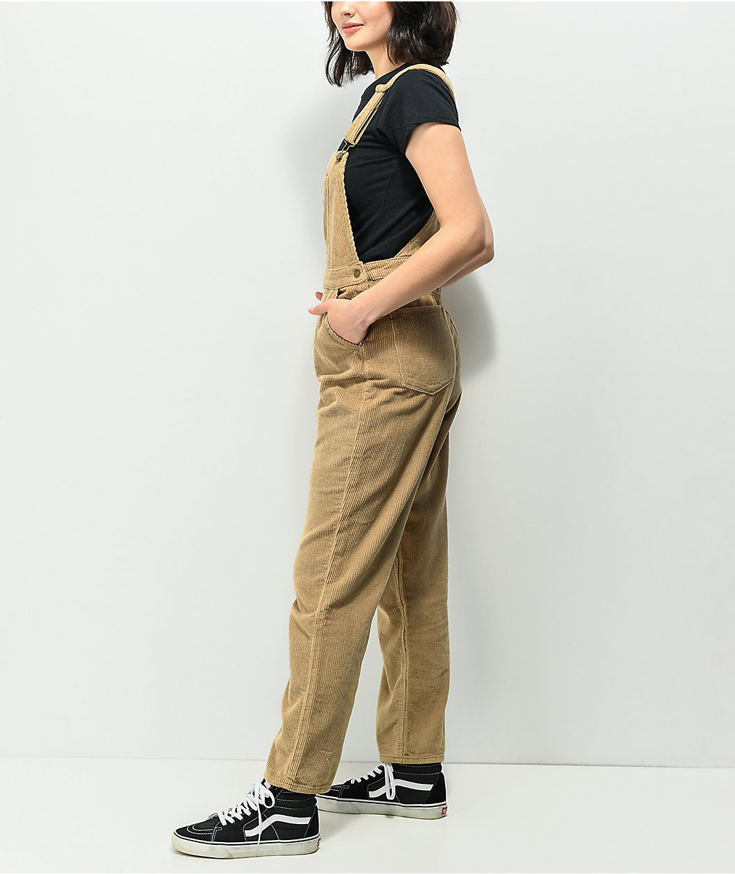 Empyre Suzie Khaki Corduroy Overalls