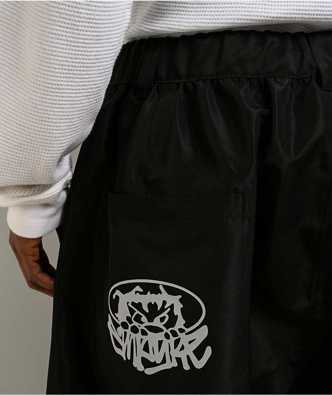 Empyre Tamarak Black & Grey 10K Ultra Baggy Snowboard Pants