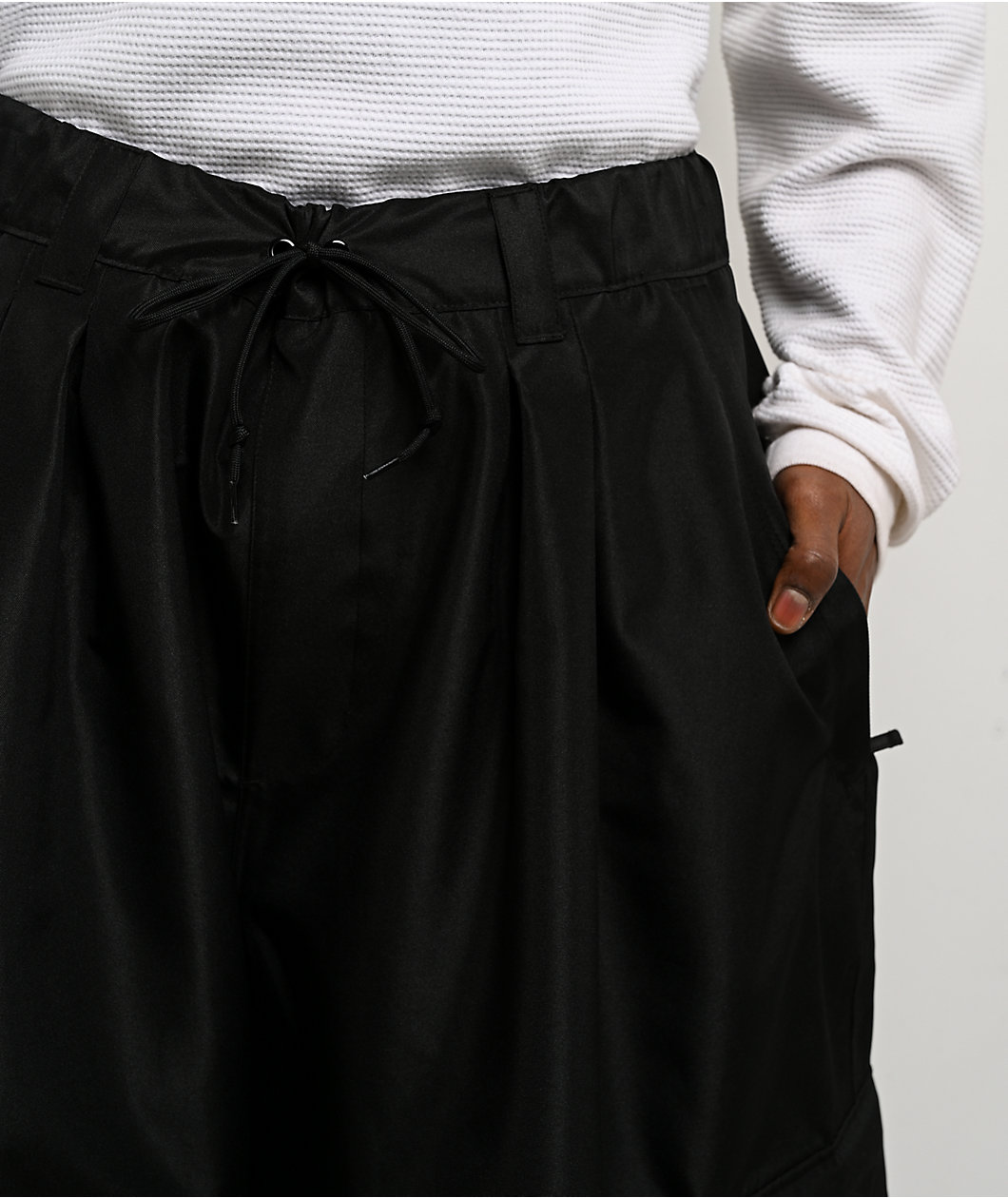 Empyre Tamarak Black & Grey 10K Ultra Baggy Snowboard Pants