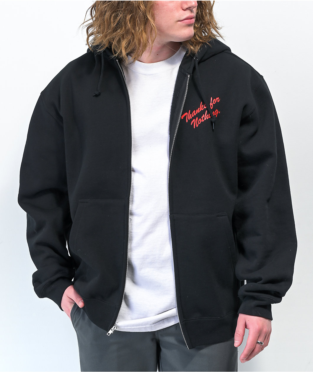 Empyre Thanks For Nothing Black Zip Hoodie