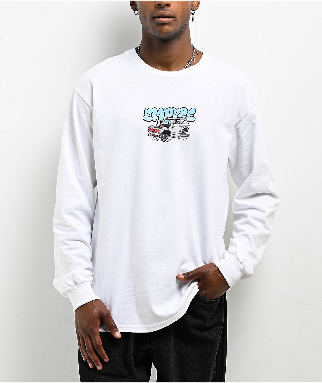 Empyre The Whip Long Sleeve White T-Shirt